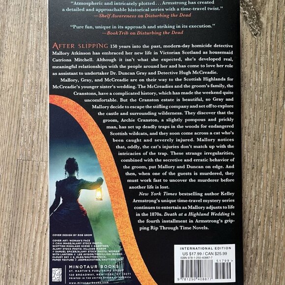 Death at a Highland Wedding Kelley Armstrong Signed Paperback First Edition - Picture 3 of 3